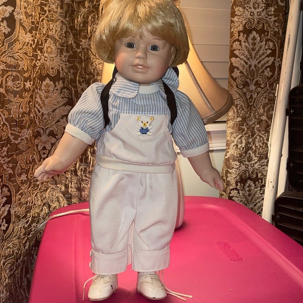 BACKPACK BOY 16” HOLIDAY DOLL